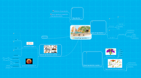 Mind Map: Living things reproduce