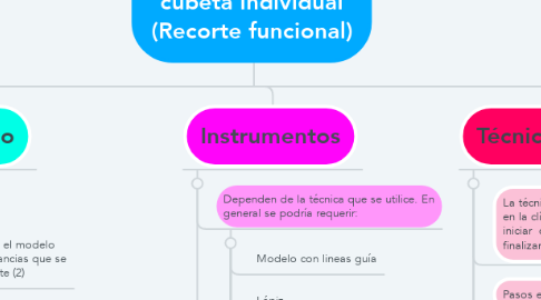 Mind Map: Estabilización de la cubeta individual (Recorte funcional)