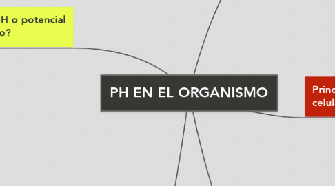 Mind Map: PH EN EL ORGANISMO