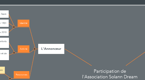 Mind Map: Participation de l'Association Solann Dream Team au Marathon de Paris