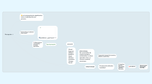 Mind Map: Percepción
