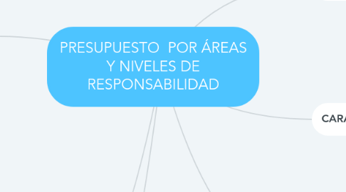 Mind Map: PRESUPUESTO  POR ÁREAS Y NIVELES DE RESPONSABILIDAD