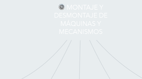 Mind Map: MONTAJE Y DESMONTAJE DE MÁQUINAS Y MECANISMOS