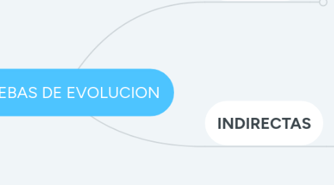 Mind Map: PRUEBAS DE EVOLUCION