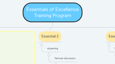 Mind Map: Essentials of Excellence Training Program