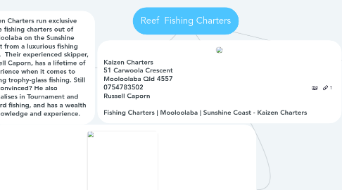 Mind Map: Reef  Fishing Charters