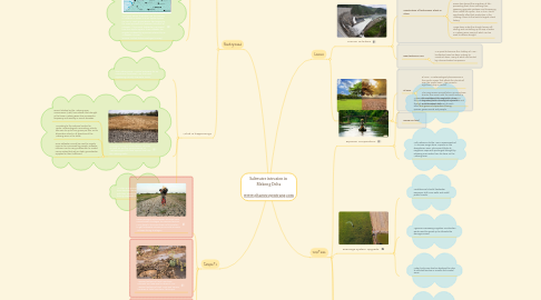 Mind Map: Saltwater intrusion in  Mekong Delta  www.phanvuuyentrang.com