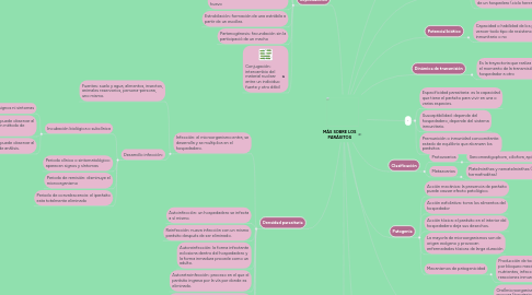 Mind Map: MÁS SOBRE LOS PARÁSITOS