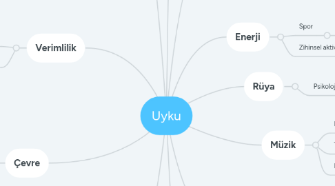 Mind Map: Uyku