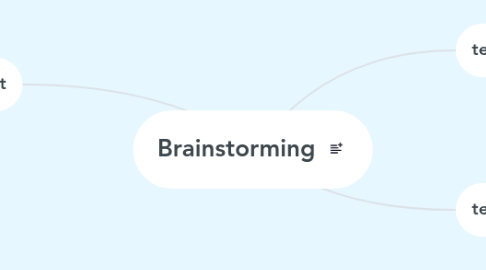 Mind Map: Brainstorming