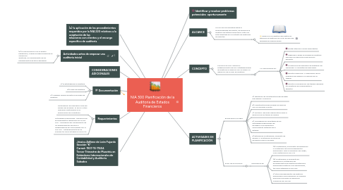 Mind Map: NIA 300 Planificación de la Auditoria de Estados Financieros