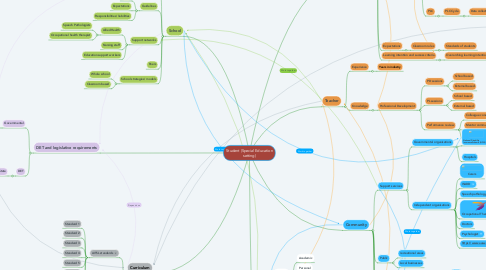 Mind Map: Student (Special Education setting)
