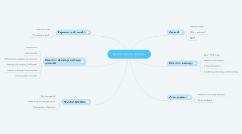 Mind Map: Special rules for directors