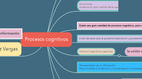 Mind Map: Procesos cognitivos