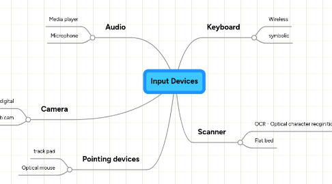 Mind Map: Input Devices