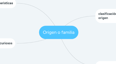 Mind Map: Origen o familia