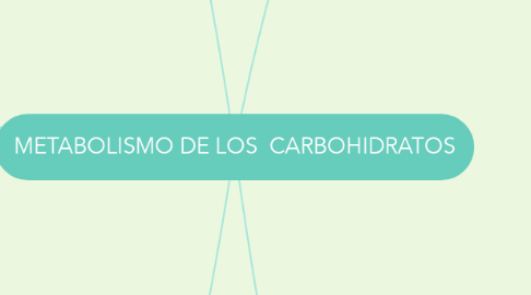 Mind Map: METABOLISMO DE LOS  CARBOHIDRATOS