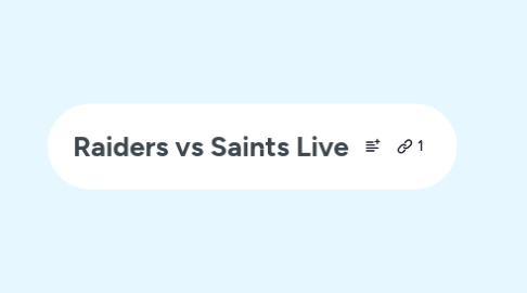Mind Map: Raiders vs Saints Live