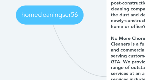 Mind Map: homecleaningser56