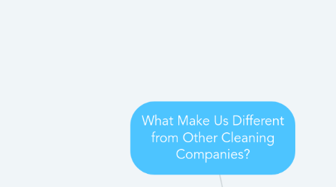 Mind Map: What Make Us Different from Other Cleaning Companies?