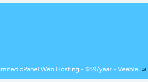 Mind Map: Unlimited cPanel Web Hosting - $59/year - Veeble
