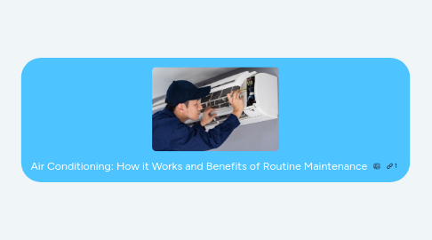 Mind Map: Air Conditioning: How it Works and Benefits of Routine Maintenance