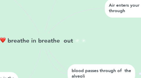 Mind Map: breathe in breathe  out