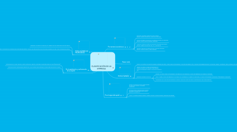 Mind Map: CLASIFICACIÓN DE LA EMPRESA