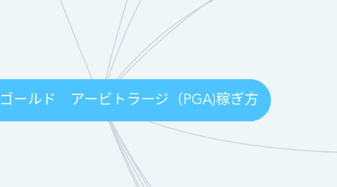 Mind Map: プランスゴールド　アービトラージ（PGA)稼ぎ方