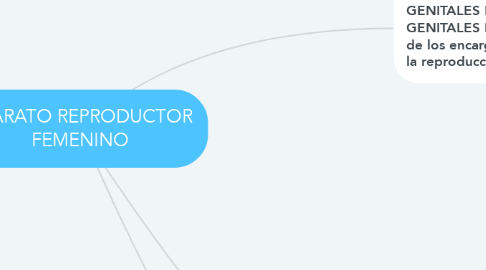 Mind Map: APARATO REPRODUCTOR FEMENINO