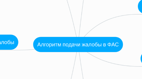 Mind Map: Алгоритм подачи жалобы в ФАС