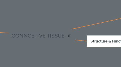 Mind Map: CONNCETIVE TISSUE