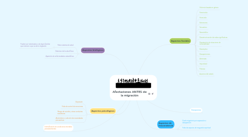 Mind Map: Afectaciones ANTES de la migración