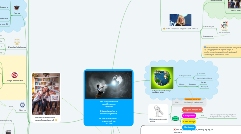 Mind Map: Jak uczyć dzieci we współczesnym świecie?   Edukacja w dobie  rewolucji cyfrowej - dr Tomasz Stachura / mapymysli.net 2020-09