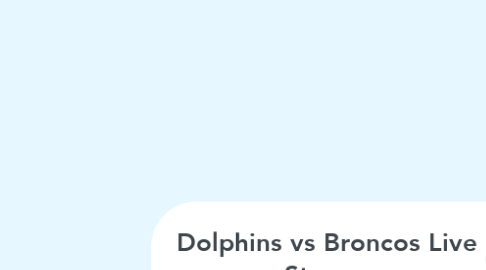 Mind Map: Dolphins vs Broncos Live Stream