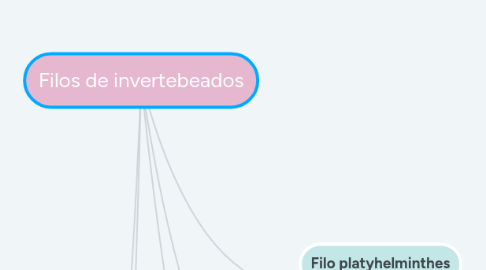 Mind Map: Filos de invertebeados