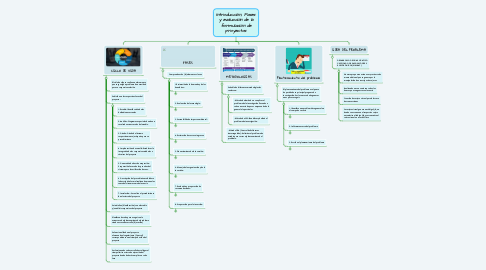 Mind Map: Introducción, Fases y evaluación de la formulación de proyectos