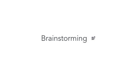 Mind Map: Brainstorming