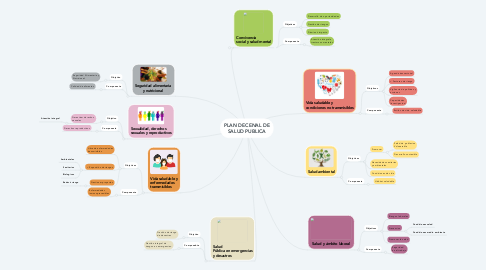 Mind Map: PLAN DECENAL DE SALUD PUBLICA