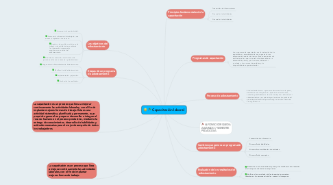 Mind Map: Capacitación laboral