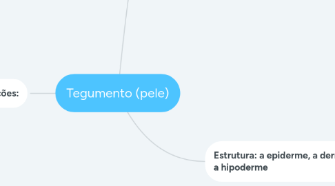 Mind Map: Tegumento (pele)