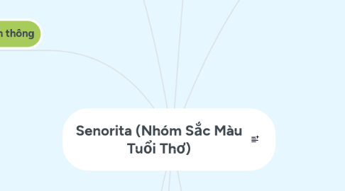 Mind Map: Senorita (Nhóm Sắc Màu Tuổi Thơ)