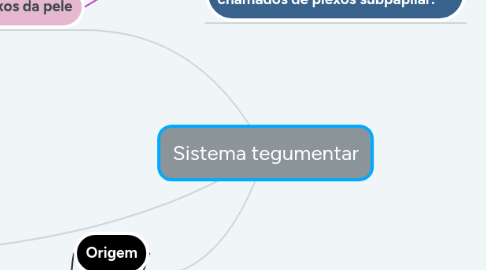 Mind Map: Sistema tegumentar