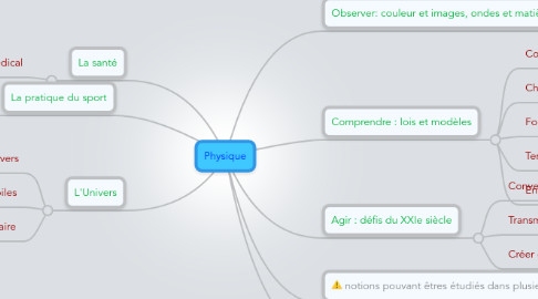 Mind Map: Physique