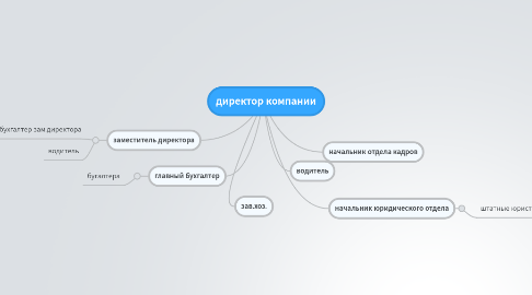 Mind Map: директор компании