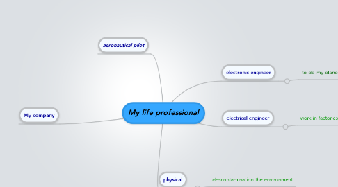 Mind Map: My life professional