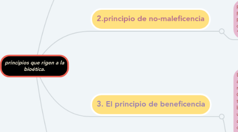 Mind Map: principios que rigen a la bioética.