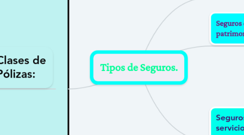 Mind Map: Tipos de Seguros.