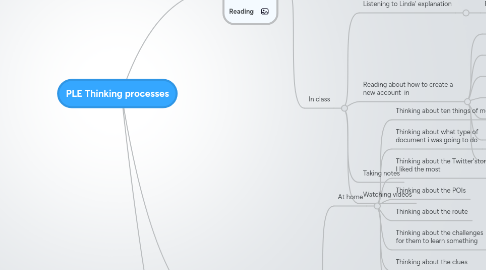 Mind Map: PLE Thinking processes