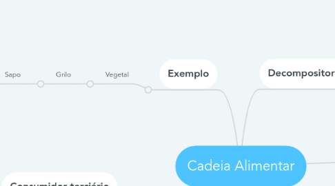 Mind Map: Cadeia Alimentar